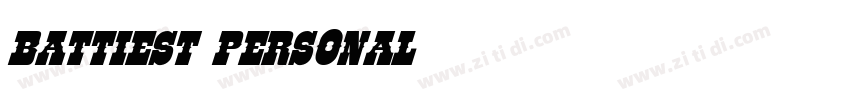 Battiest Personal字体转换